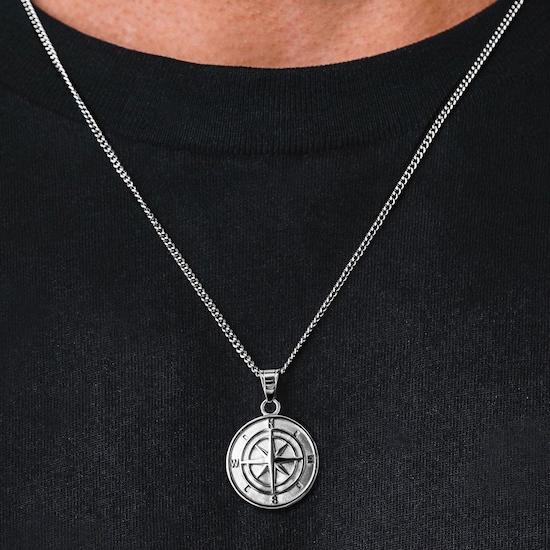 Minimal Compass Necklace