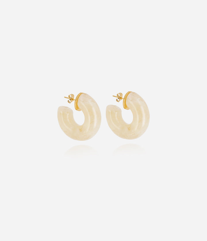 Marble earrings (Gold-plated steel)